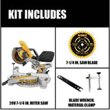 DEWALT 20V MAX Cordless 7-1/4 in. Sliding Miter Saw (Tool Only)