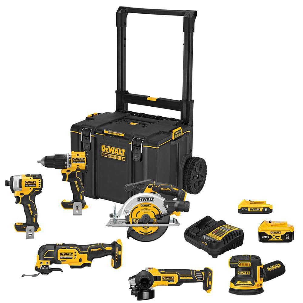 DEWALT 20-Volt MAX ToughSystem Lithium-Ion 6-Tool Cordless Combo