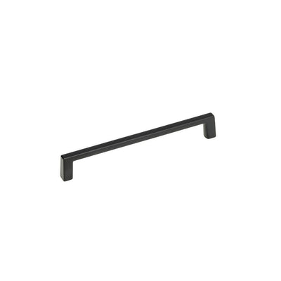 6 in. (152 mm) Center-to-Center Matte Black Contemporary Drawer Pull - Super Arbor