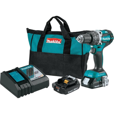 18-Volt LXT Lithium-Ion Compact Brushless Cordless 1/2 in. Hammer Driver-Drill Kit w/ (2) Batteries 2.0Ah and Hard Case