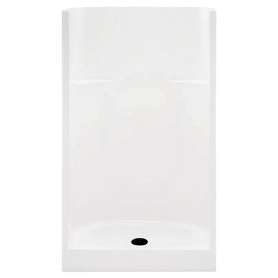 Everyday AcrylX 32 in. x 32 in. x 72 in. 1-Piece Shower Stall with Center Drain in White - Super Arbor