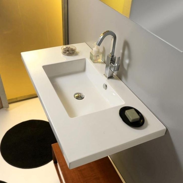 Nameeks Mars Wall Mounted Ceramic Bathroom Sink in White