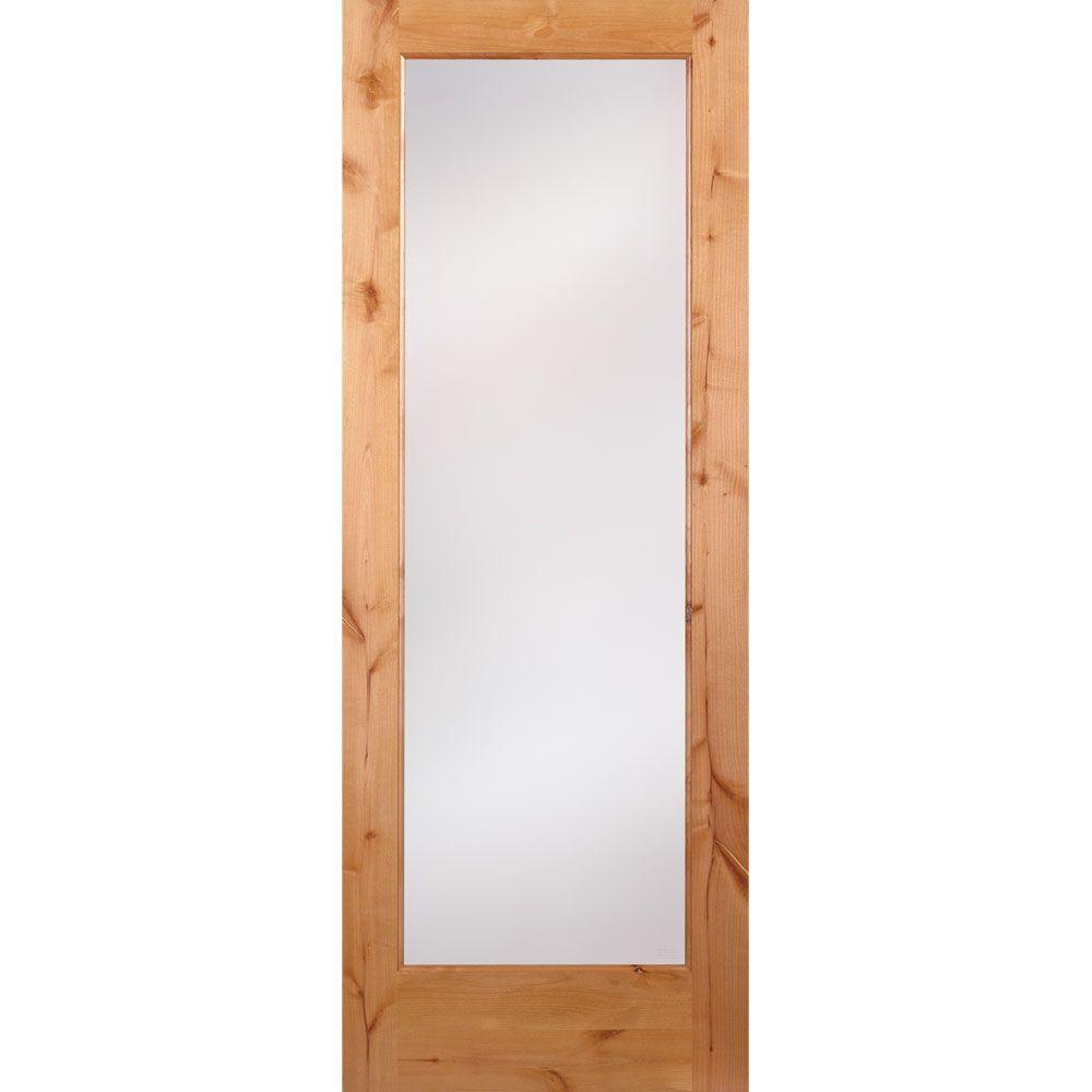 24 in. x 80 in. Privacy Smooth 1 Lite Primed MDF Interior Door Slab - Super Arbor