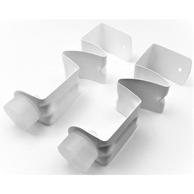 Clip-On Door Stop 1-3/8 in. Standard Interior Door White (2-Pack)