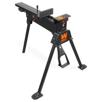 600 lbs. Capacity Portable Clamping Saw Horse Work Bench with Non-Marring Jaws - Super Arbor