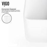 Amaryllis White Matte Stone Vessel Bathroom Sink Set with Atticus Wall Mount Faucet in Matte Black - Super Arbor