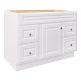 Hampton 48 in. W x 21 in. D x 33.5 in. H Bathroom Vanity Cabinet Only in White