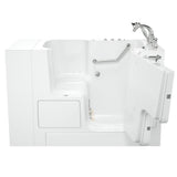 Gelcoat Value Series 52 in. x 32 in. Right Hand Walk-In Whirlpool and Air Bathtub with Outward Opening Door in White - Super Arbor