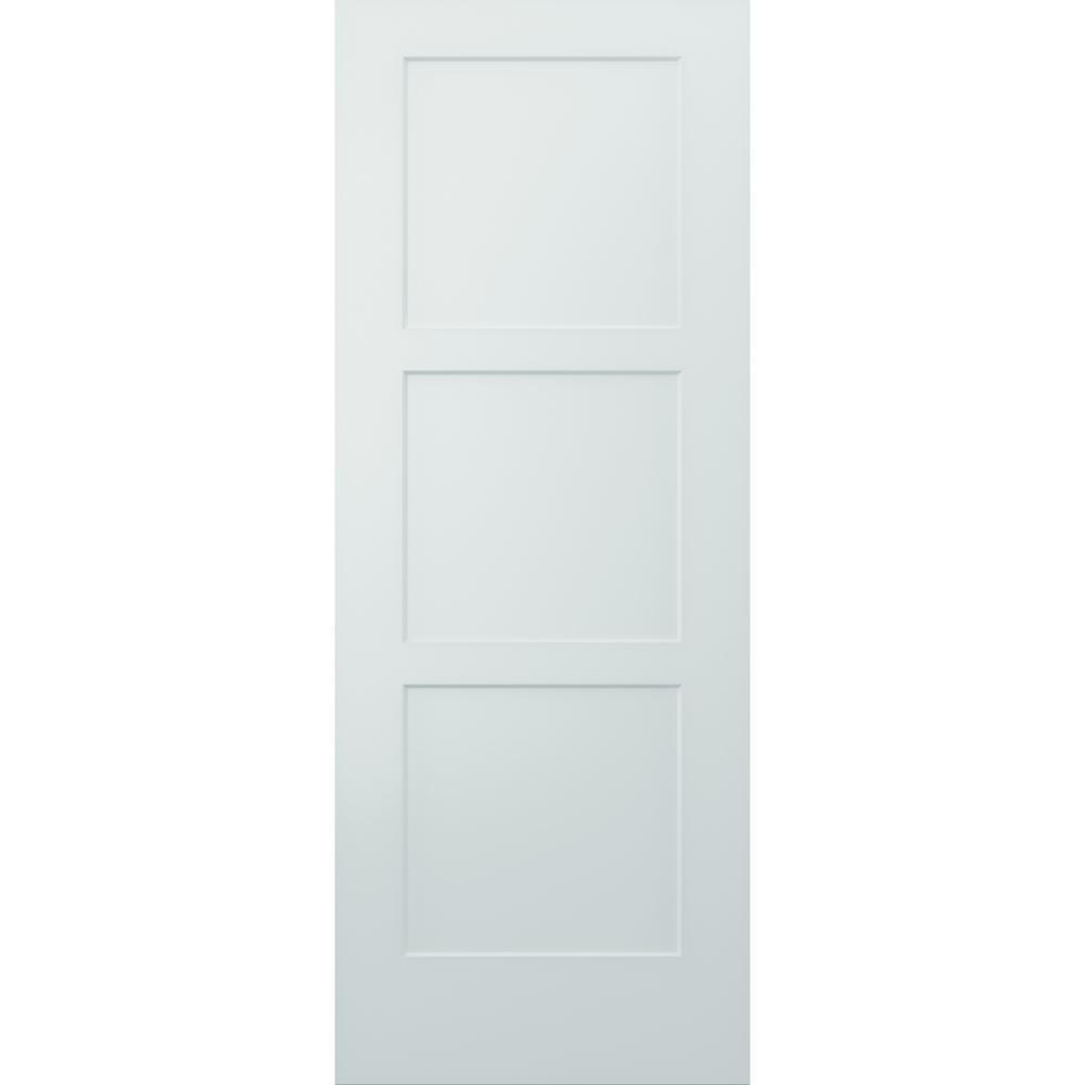 32 in. x 96 in. Birkdale Primed Smooth Hollow Core Molded Composite Interior Door Slab - Super Arbor