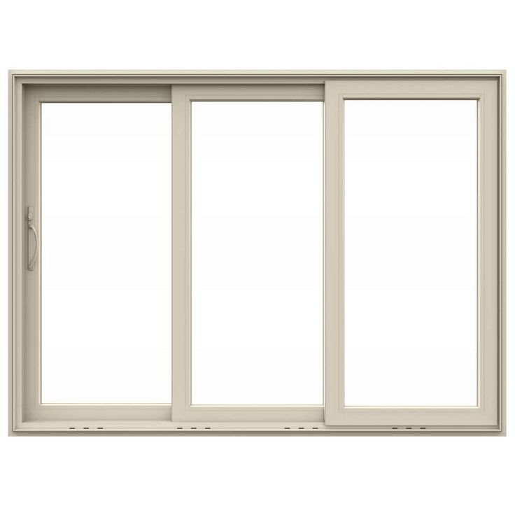 V4500 Multi-Slide 105 in. x 80 in. Left-Hand Low-E Desert Sand Vinyl 3-Panel Prehung Patio Door