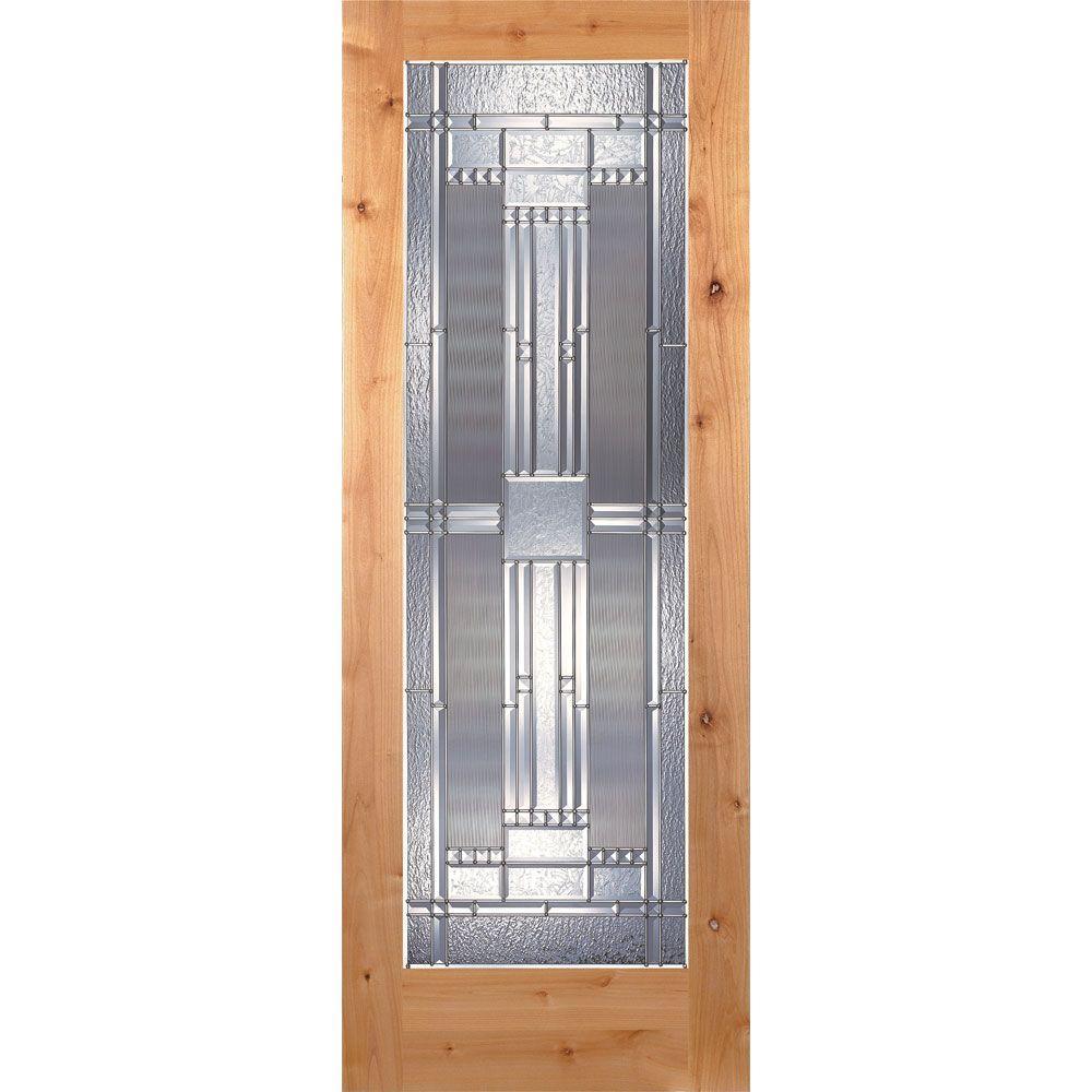 30 in. x 80 in. 1 Lite Preston Zinc Smooth Primed MDF Interior Door Slab - Super Arbor