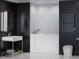 Universal Tubs Safe Premier 59.6 in. x 60 in. x 32 in. Right-Drain Walk-In Air & Whirlpool Bathtub in White