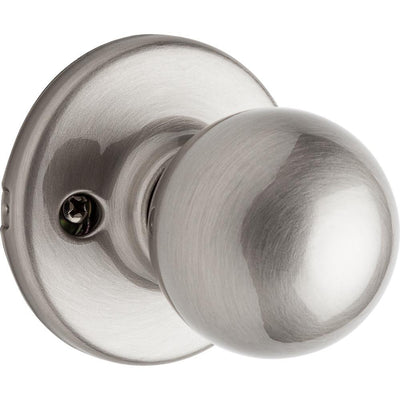 Polo Satin Nickel Dummy Door Knob Featuring Microban Antimicrobial Technology - Super Arbor