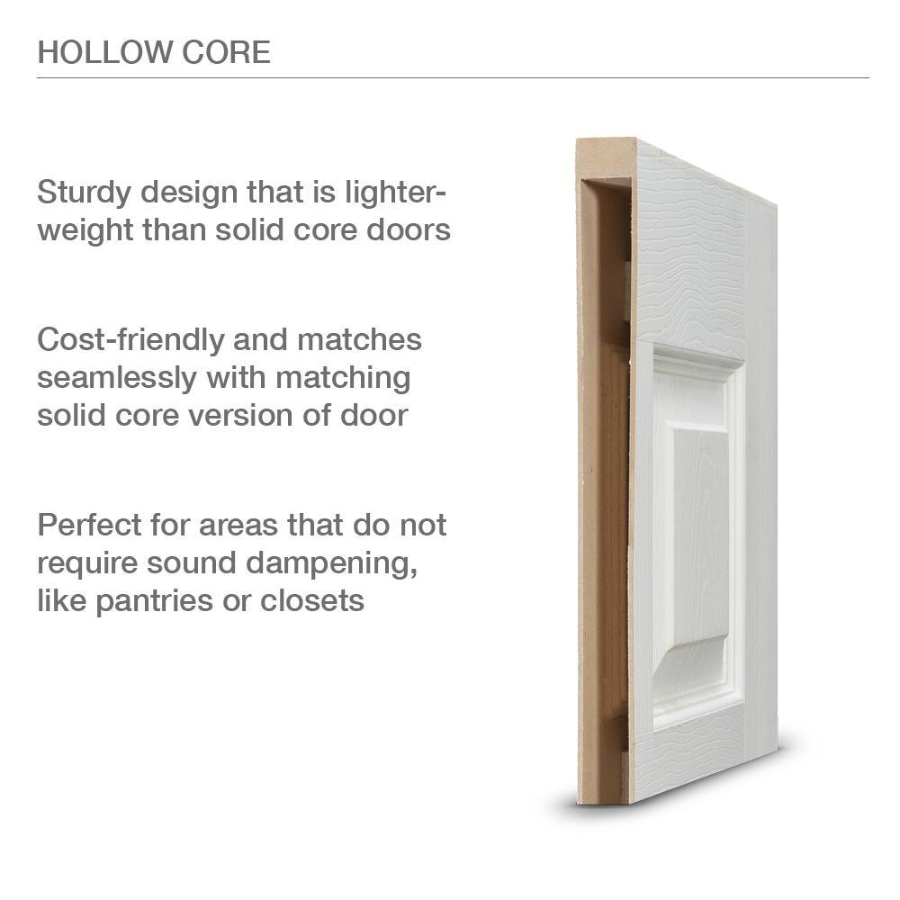 30 in. x 80 in. Colonist Primed Textured Molded Composite MDF Interior Door Slab - Super Arbor
