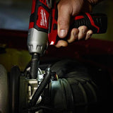 M12 12-Volt Lithium-Ion Cordless 3/8 in. Impact Wrench and Inflator Combo Kit with 3/8 in. Drive Metric Socket Set - Super Arbor