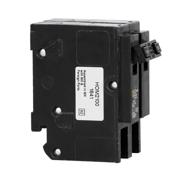 Square D Homeline 100-Amp 2-Pole Standard Trip Circuit Breaker