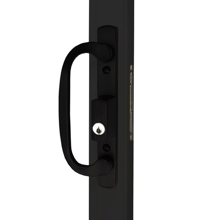 RELIABILT 72-in x 80-in 4-9/16-in Low-e Argon Black Vinyl Sliding Universal Double Patio Door