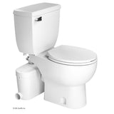 SaniAccess3 2-Piece 1.280 GPF Single Flush Round Toilet with .5 HP Macerating Pump in White - Super Arbor