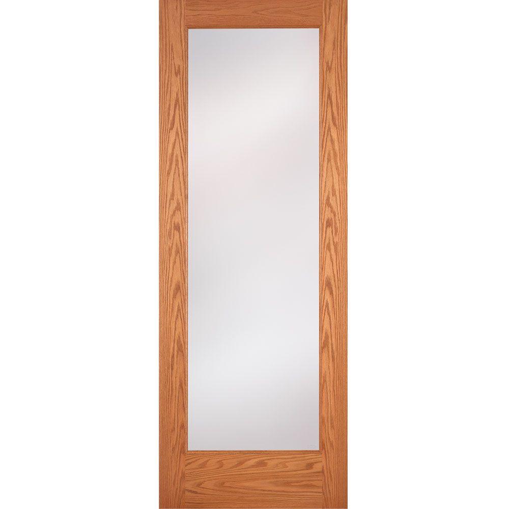 24 in. x 80 in. Privacy Smooth 1 Lite Primed MDF Interior Door Slab - Super Arbor