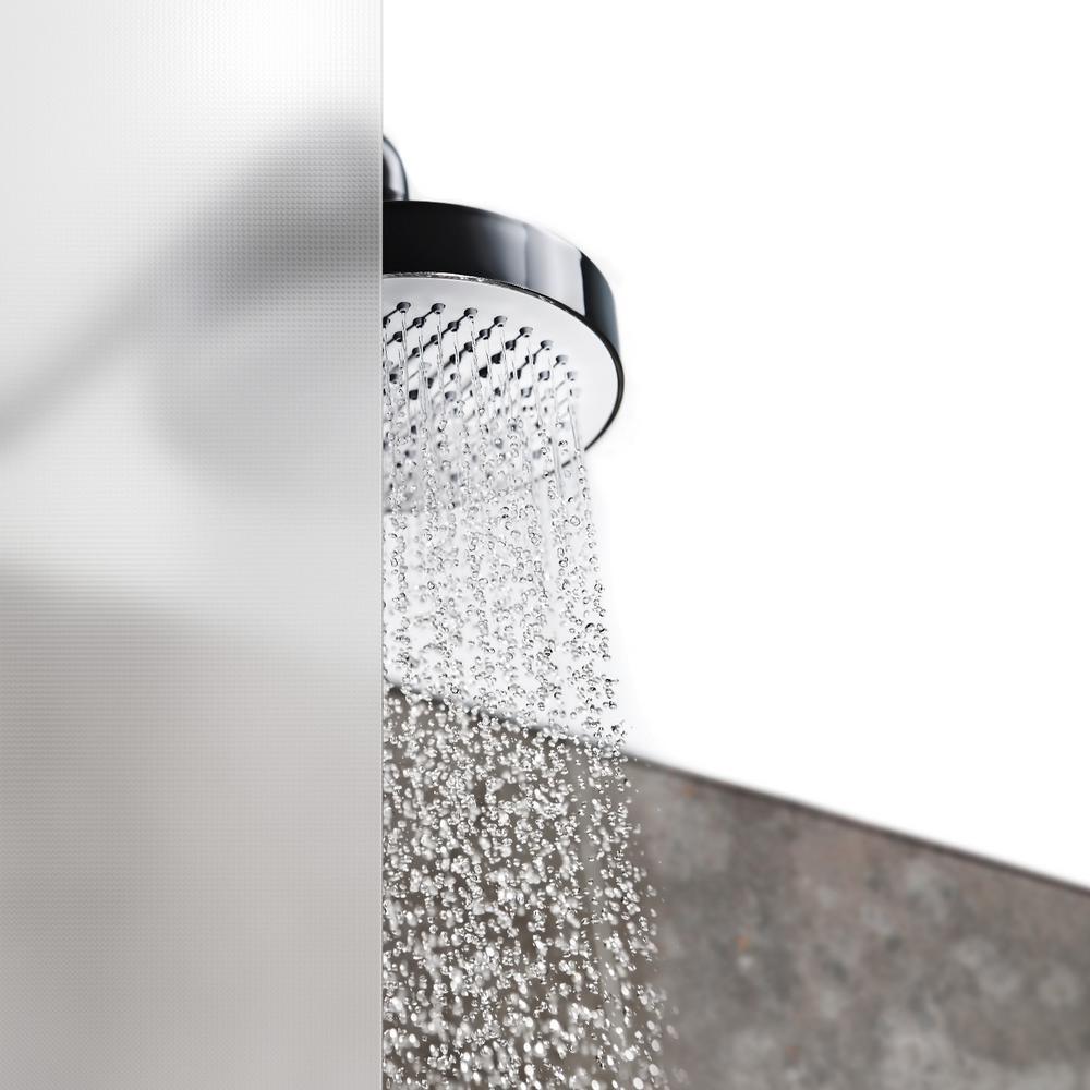 Mediterranean III 32 in. x 32 in. x 74 in. Corner Shower Kit with Center Drain in Chrome with Sliding Door - Super Arbor