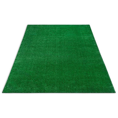 Well Woven Venice Modern 7 ft. 10 in. x 9 ft. 10 in. Turf Green Artificial Grass Carpet