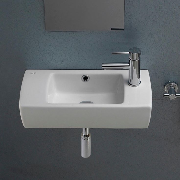 Nameeks City Wall Mounted Bathroom Sink in White