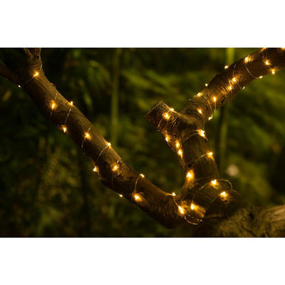 36 ft. 200-LED  Solar Copper Integrated LED String Light