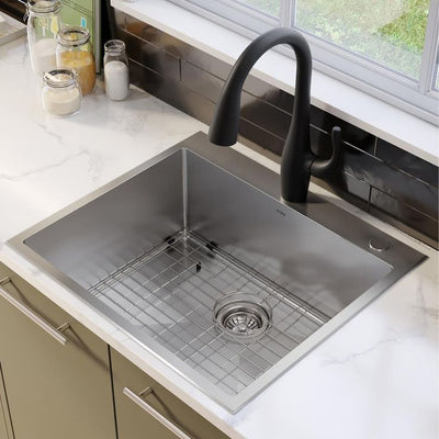 Standart PRO Drop-in Stainless Steel 25 in. 2-Hole Single Bowl Kitchen Sink