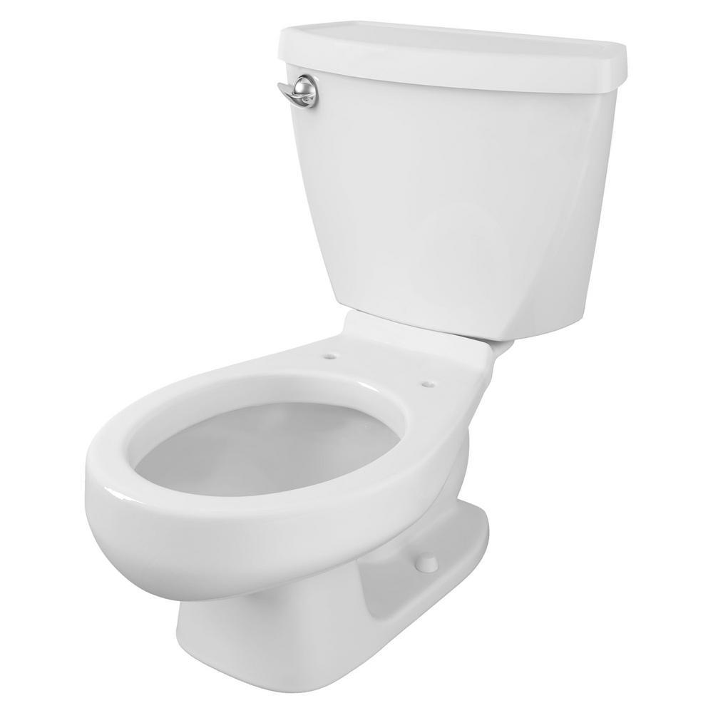 Baby Devoro FloWise 10 in. Rough-In 2-piece 1.28 GPF Single Flush Round Toilet in White - Super Arbor