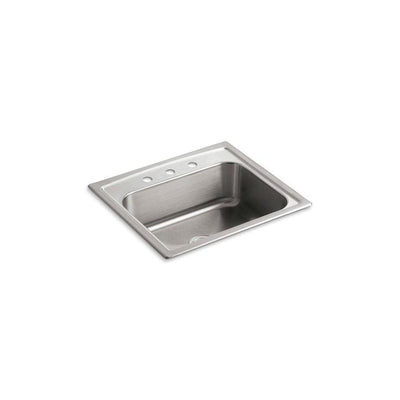 Toccata Drop-In Stainless Steel 25 in. 3-Hole Single Bowl Kitchen Sink