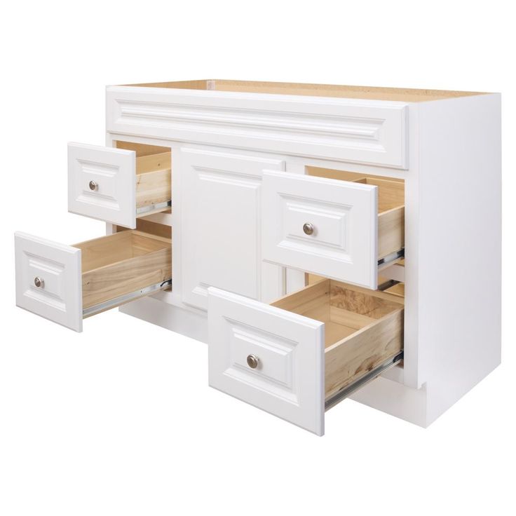 Hampton 48 in. W x 21 in. D x 33.5 in. H Bathroom Vanity Cabinet Only in White