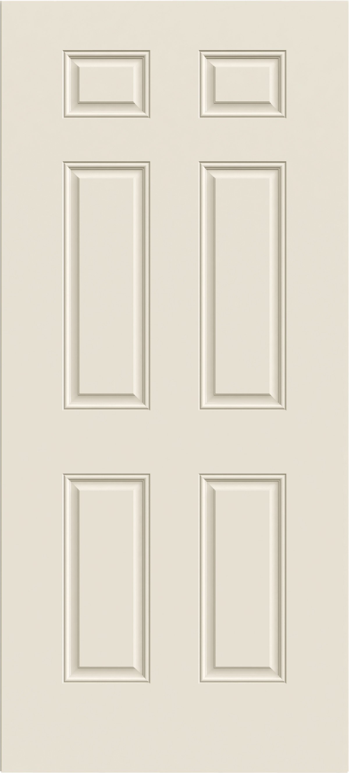 JELD-WEN 32 in. x 80 in. 6-Panel Primed Premium Steel Front Door Slab