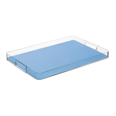 Fishnet Serenity 19 in.W x 1.5 in.H x 13 in.D Rectangular Lucite Serving Tray