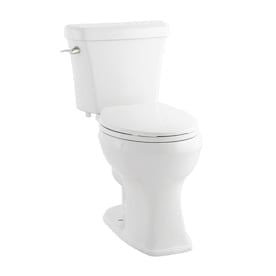 Jacuzzi Lyndsay White WaterSense Elongated Chair Height 2-Piece Toilet 10-in Rough-In Size