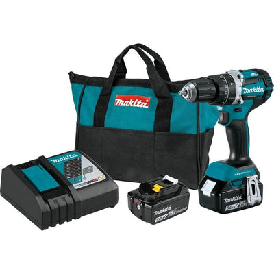 18-Volt 5.0 Ah LXT Lithium-Ion Compact Brushless Cordless 1/2 in. Hammer Driver-Drill Kit
