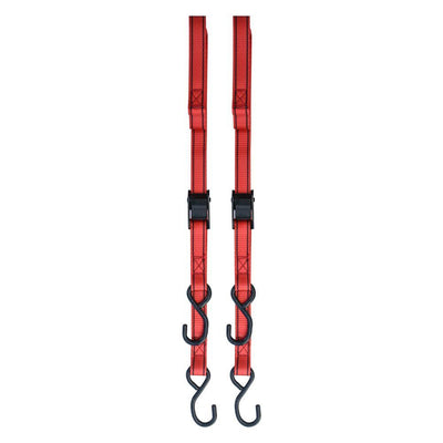 1 in. x 10 ft. Locking Tie-Down with S-Hooks (2-Pack)