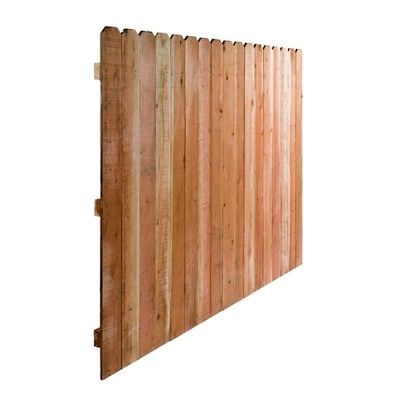 Severe Weather 5-ft H x 8-ft W Pressure Treated Spruce Pine Fir Dog Ear Wood Fence Panel
