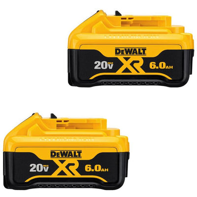 20-Volt MAX XR Lithium-Ion Premium Battery Pack 6.0Ah (2-Pack)