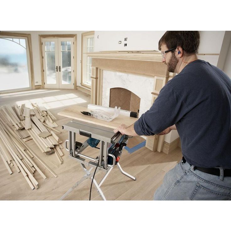 15 Amp 10 in. Corded Portable Worksite Bench Table Saw with Smart Guard System and 24-Tooth Carbide Saw Blade