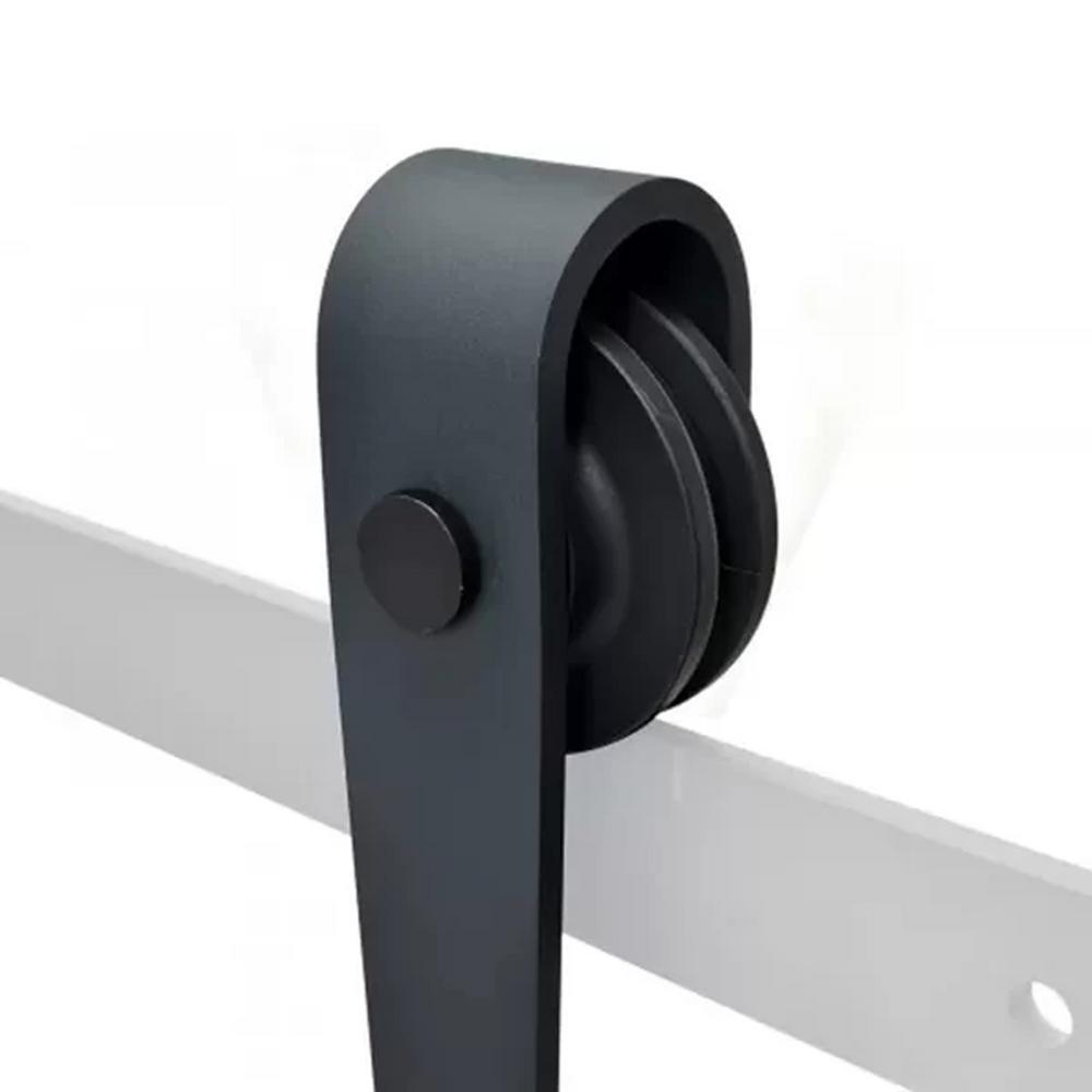 12 ft. Classic Vintage Arrow Sliding Standard Double Track Barn Door Hardware Kit - Super Arbor