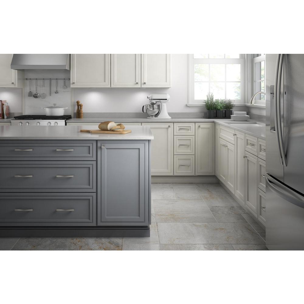 Modern Twist 5-1/16 in. (128 mm) Satin Nickel Drawer Pull - Super Arbor