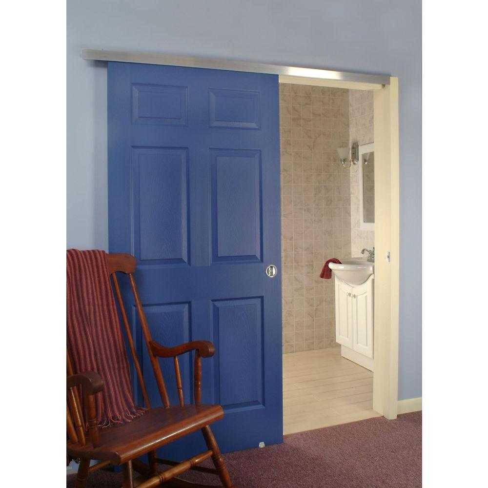 72 in. Wall Mount (Barn Door) Track and Hardware Set - Super Arbor