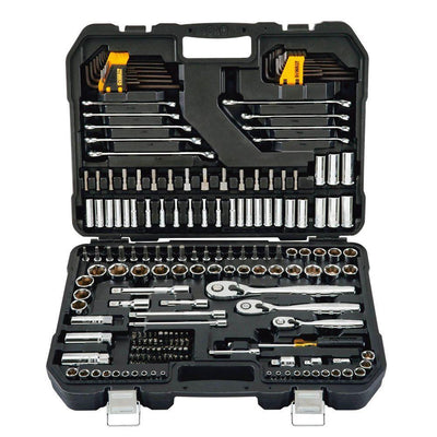 1/4 in., 3/8 in., and 1/2 in. Drive Polished Chrome Mechanics Tool Set (200-Piece) - Super Arbor