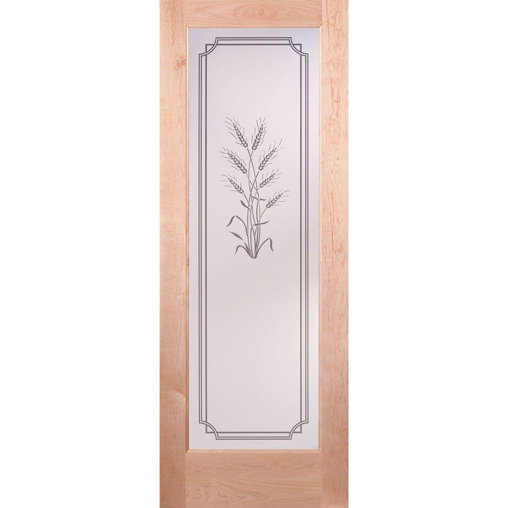 24 in. x 80 in. 1 Lite Harvest Smooth Primed MDF Interior Door Slab - Super Arbor