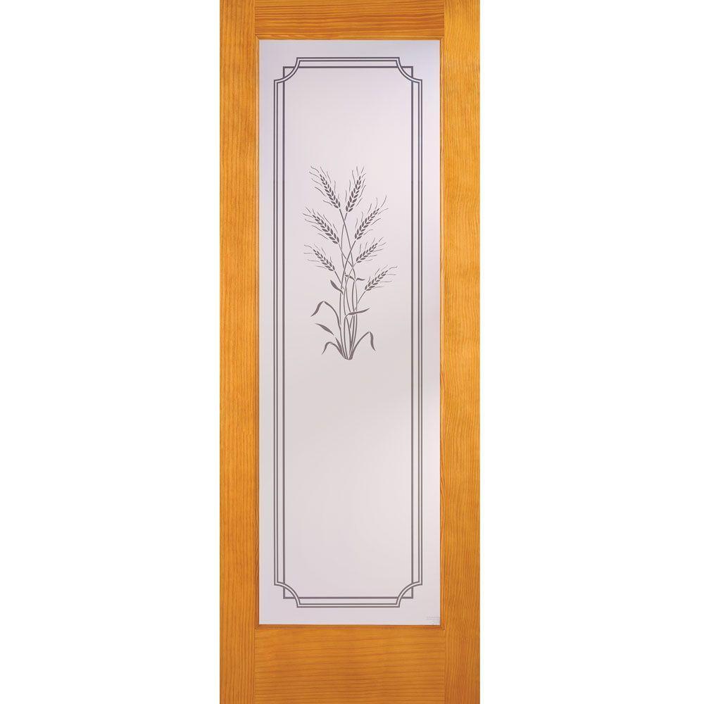 24 in. x 80 in. 1 Lite Harvest Smooth Primed MDF Interior Door Slab - Super Arbor