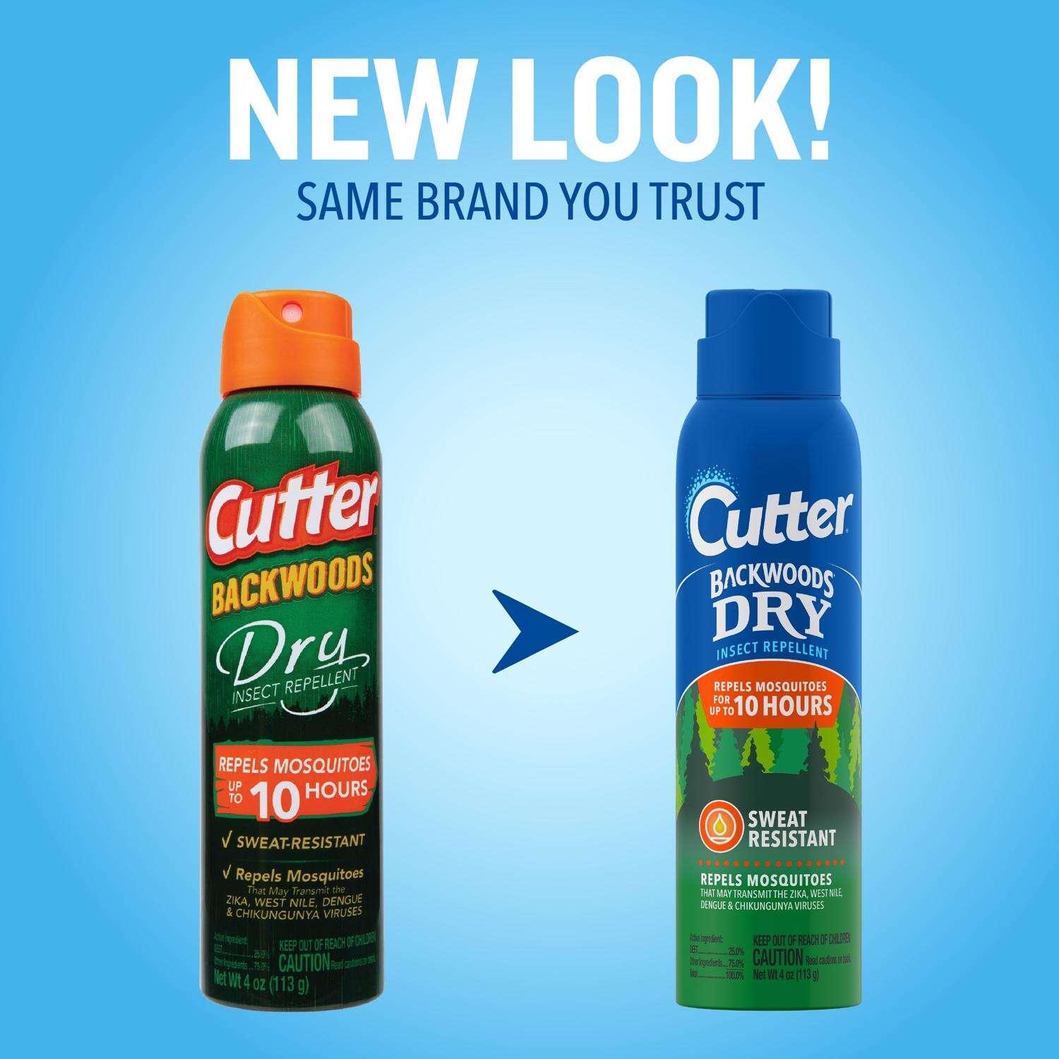 Cutter Backwoods Dry Insect Repellent Liquid For Mosquitoes 4 oz