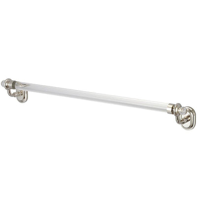 Glass Series 24 in. Towel Bar in Polished Nickel PVD - Super Arbor