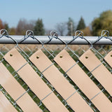 Everbilt 250 ft. Roll Economy Vinyl Fence Weave Beige with 100 Brass Fasteners