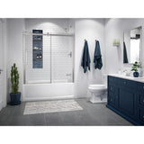 PROJECTA 60 in. x 36 in. Acrylic Right-Hand Drain Rectangular Alcove Soaking Bathtub in White - Super Arbor
