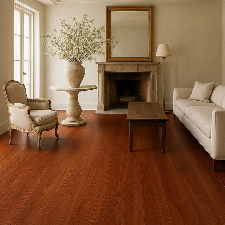 Edgewood Cherry 22 MIL x 8.7 in. W x 59 in. L Waterproof Click